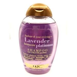 OGX Lavender Luminescent Platinum Shampoo Hydrate and Color Reviving 13oz 385 ml